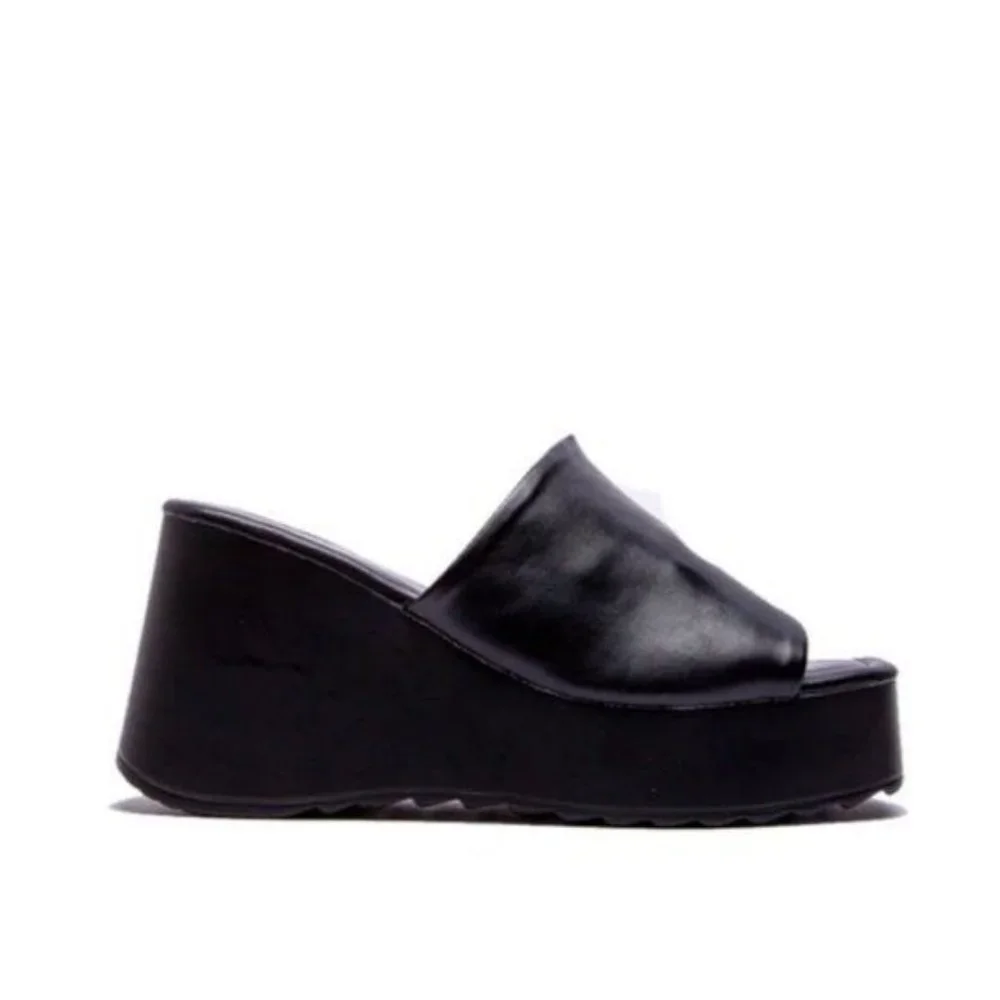 !! NEW !! Y2K Chunky Platform Wedges in Off White - Picture 6 of 6